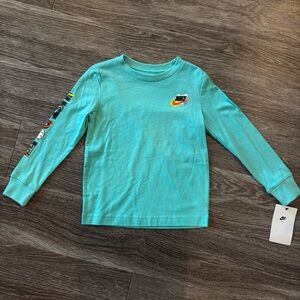 Toddler Nike Aqua Long Sleeve Shirt Size 4T